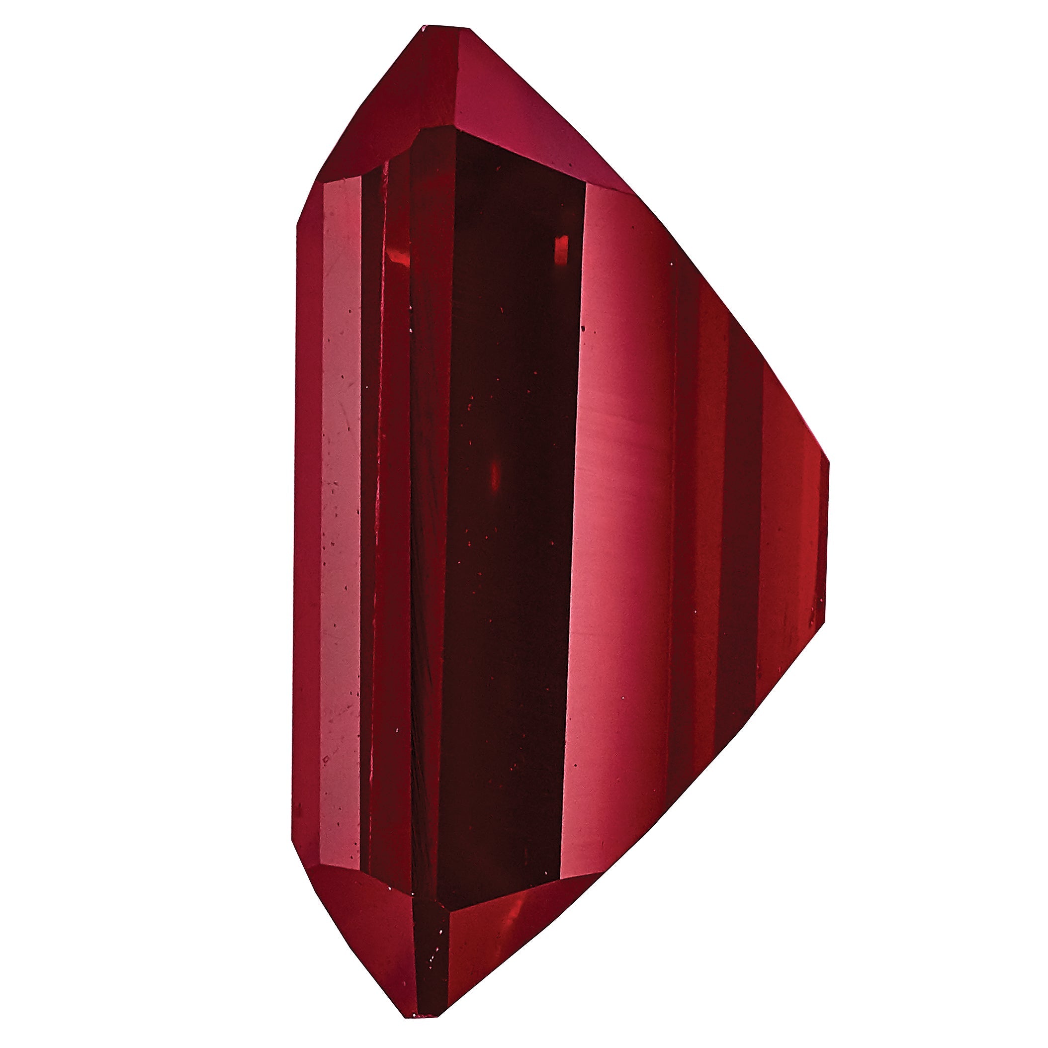 Edelstein Erzeugt Rubin 12x10mm Smaragdschliff