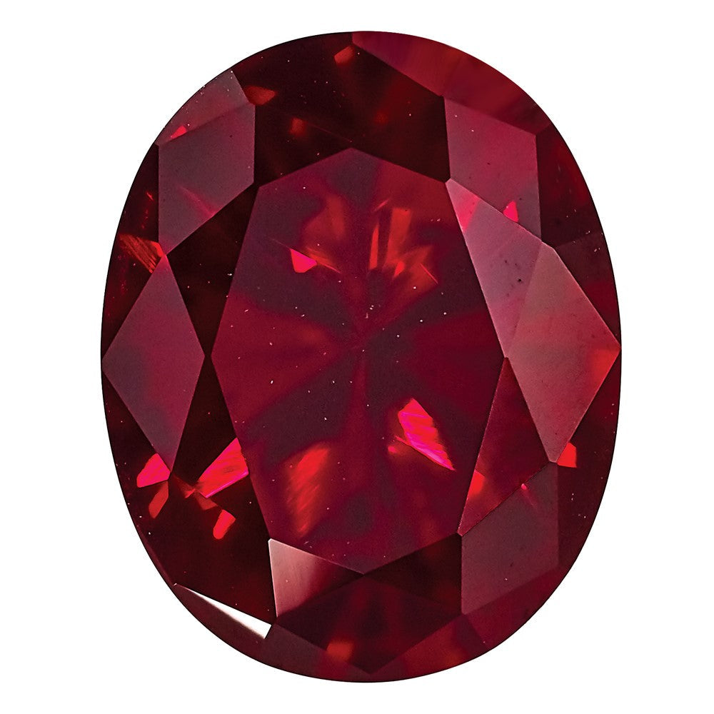Edelstein Erzeugt Rubin 6x4mm Oval