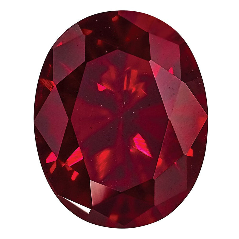 Edelstein Erzeugt Rubin 6x4mm Oval