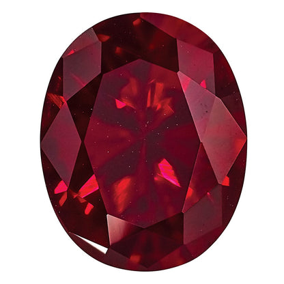 Edelstein Erzeugt Rubin 10x8mm Oval