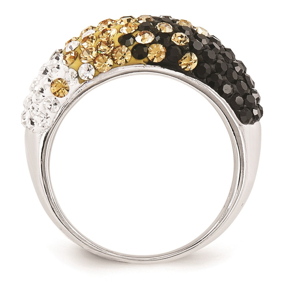 Sterlingsilber Kristall Ring (size 6 Nur)