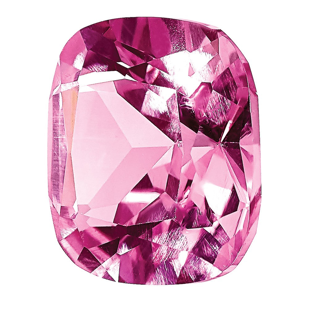 Edelstein Erzeugt Rosa Saphir 8mm Antik Kissen