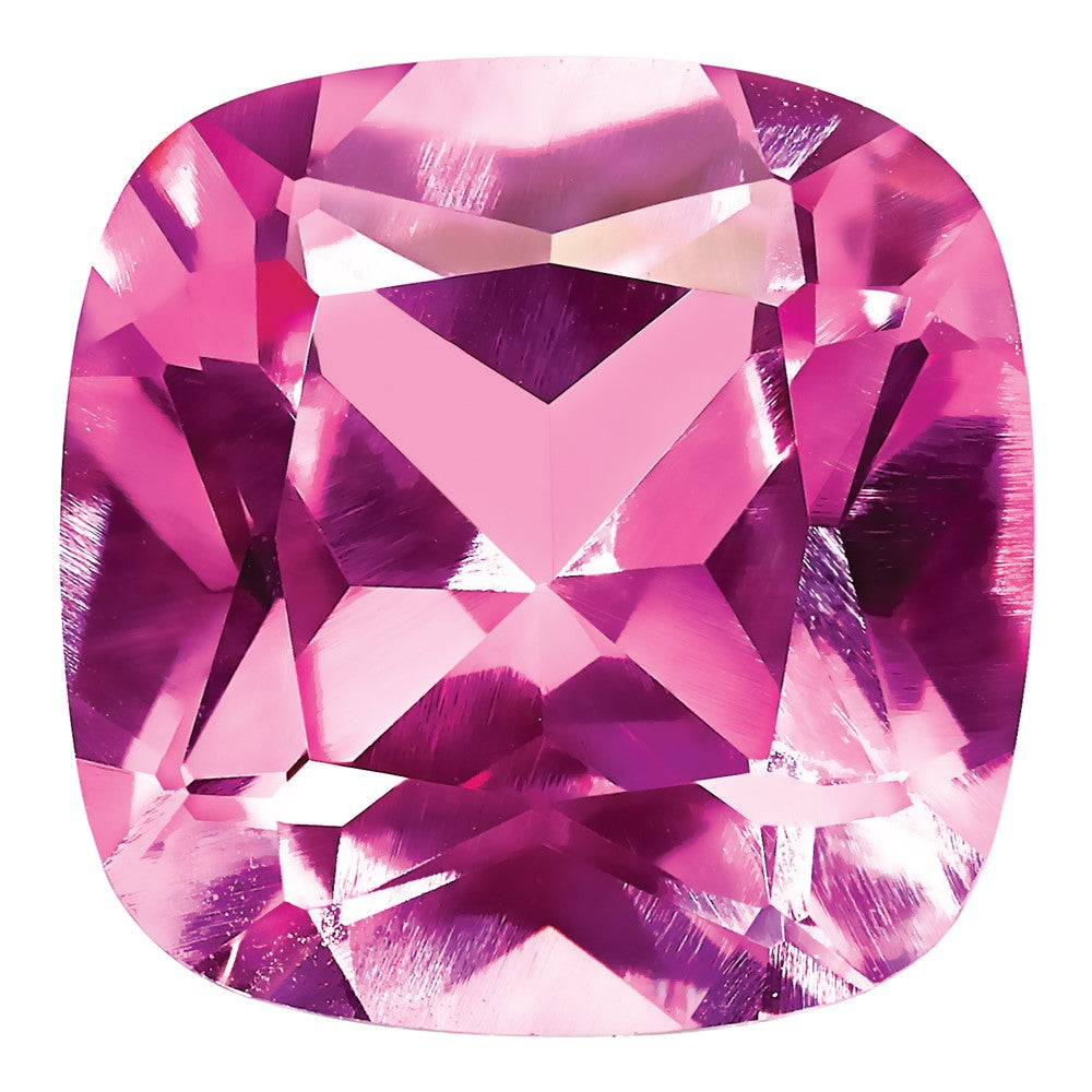 Edelstein Erzeugt Rosa Saphir 6mm Antik Kissen