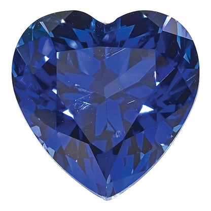 Edelstein Erzeugt Blau Saphir 8mm Herz