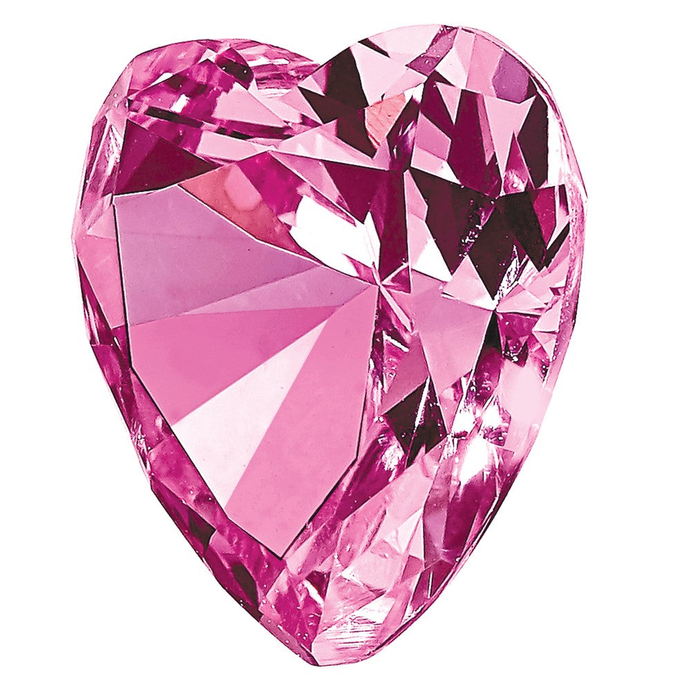 Edelstein Erzeugt Rosa Saphir 7mm Herz