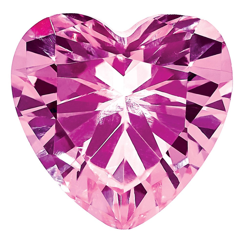 Edelstein Erzeugt Rosa Saphir 7mm Herz