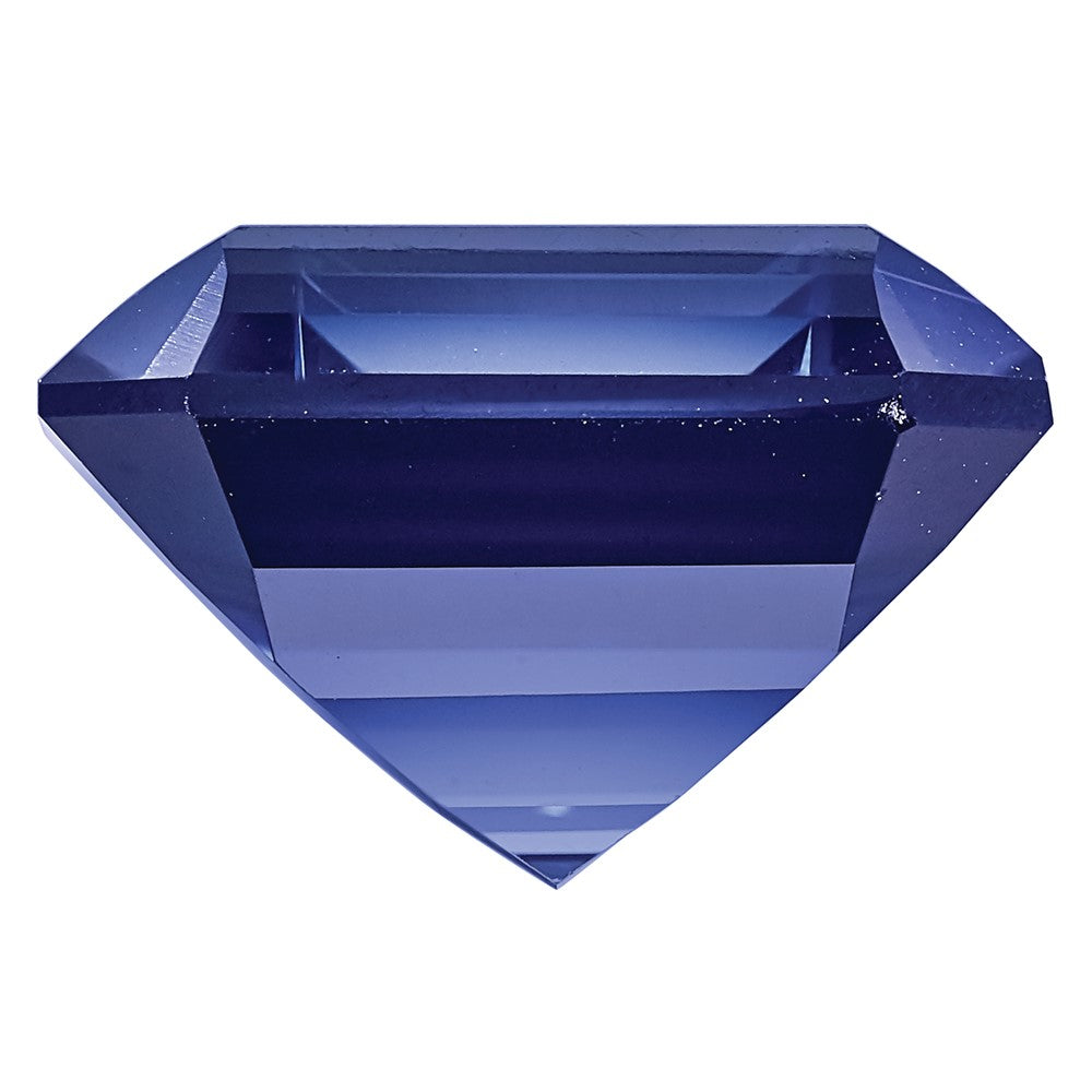 Edelstein Erzeugt Blau Saphir 6x4mm Smaragdschliff