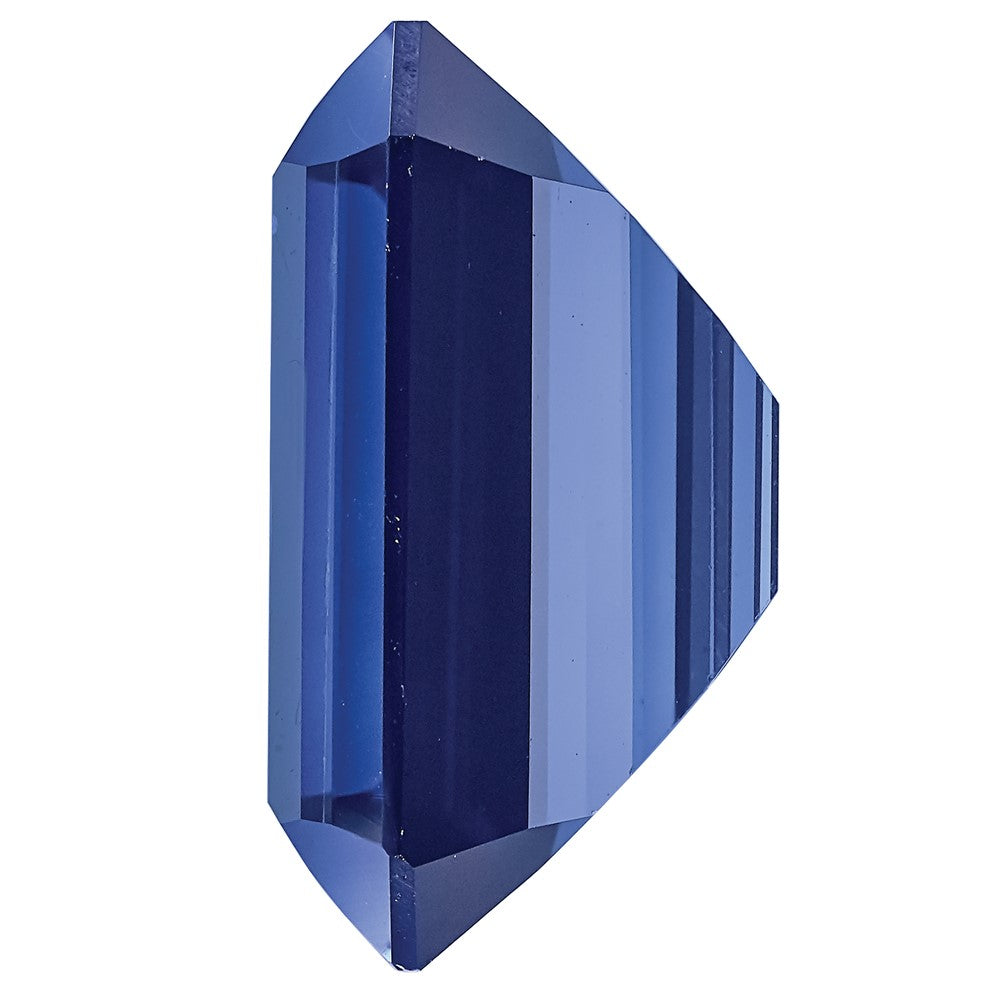 Edelstein Erzeugt Blau Saphir 6x4mm Smaragdschliff