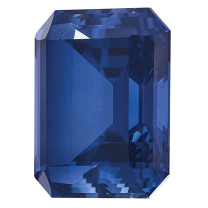Edelstein Erzeugt Blau Saphir 6x4mm Smaragdschliff