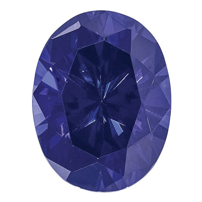 Edelstein Erzeugt Blau Saphir 9x7mm Oval
