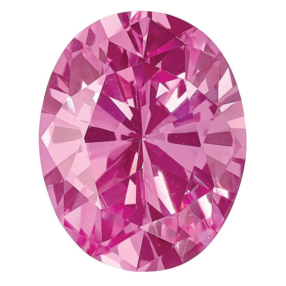 Edelstein Erzeugt Rosa Saphir 10x8mm Oval