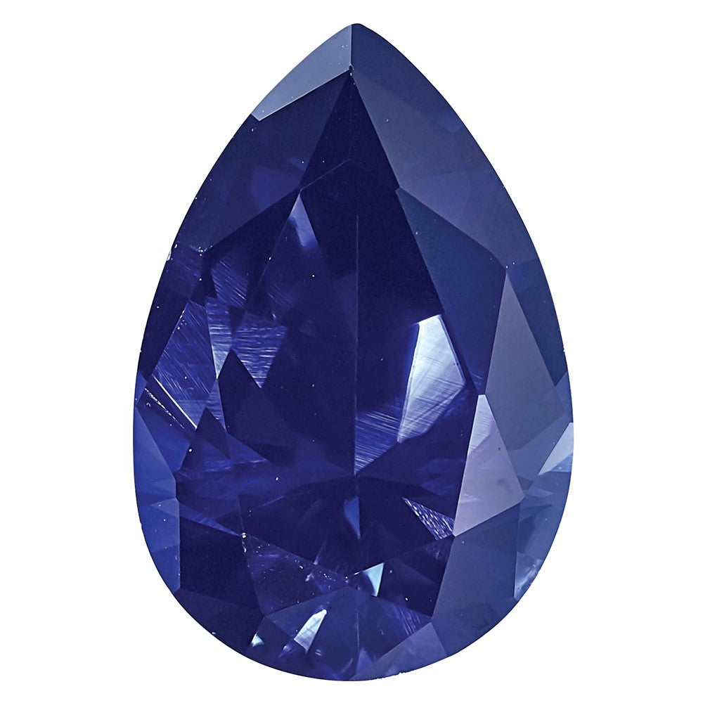 Edelstein Erzeugt Blau Saphir 5x3mm Tropfen