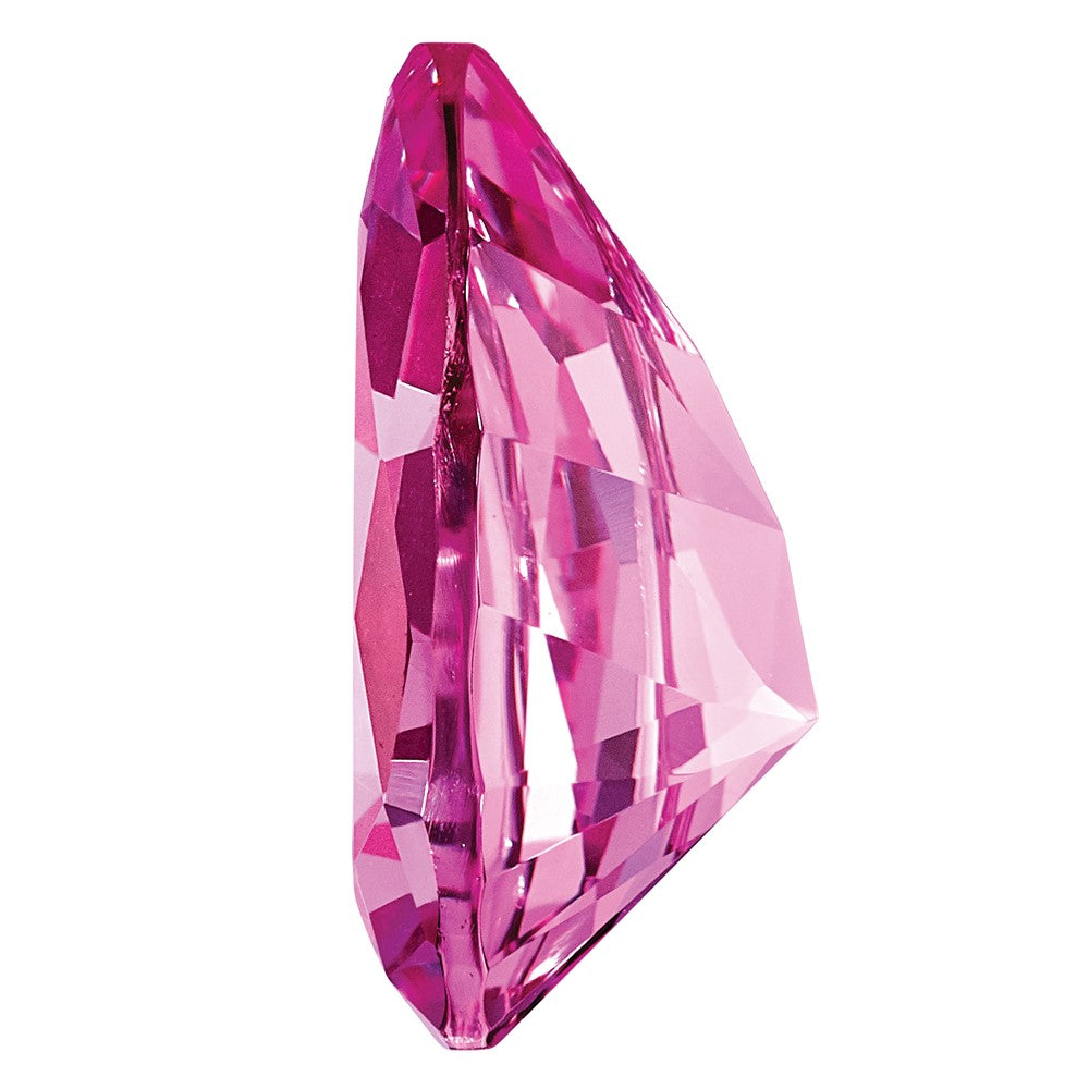 Edelstein Erzeugt Rosa Saphir 5x3mm Tropfen