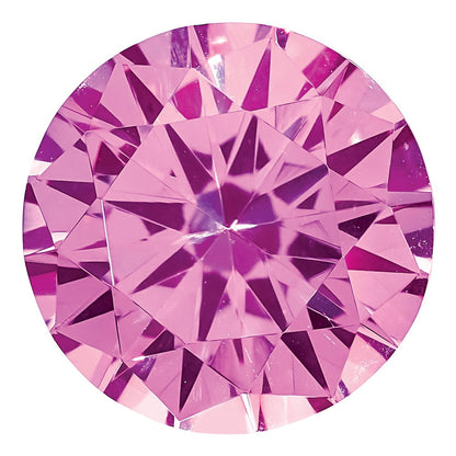 Edelstein Erzeugt Rosa Saphir 4mm Rund