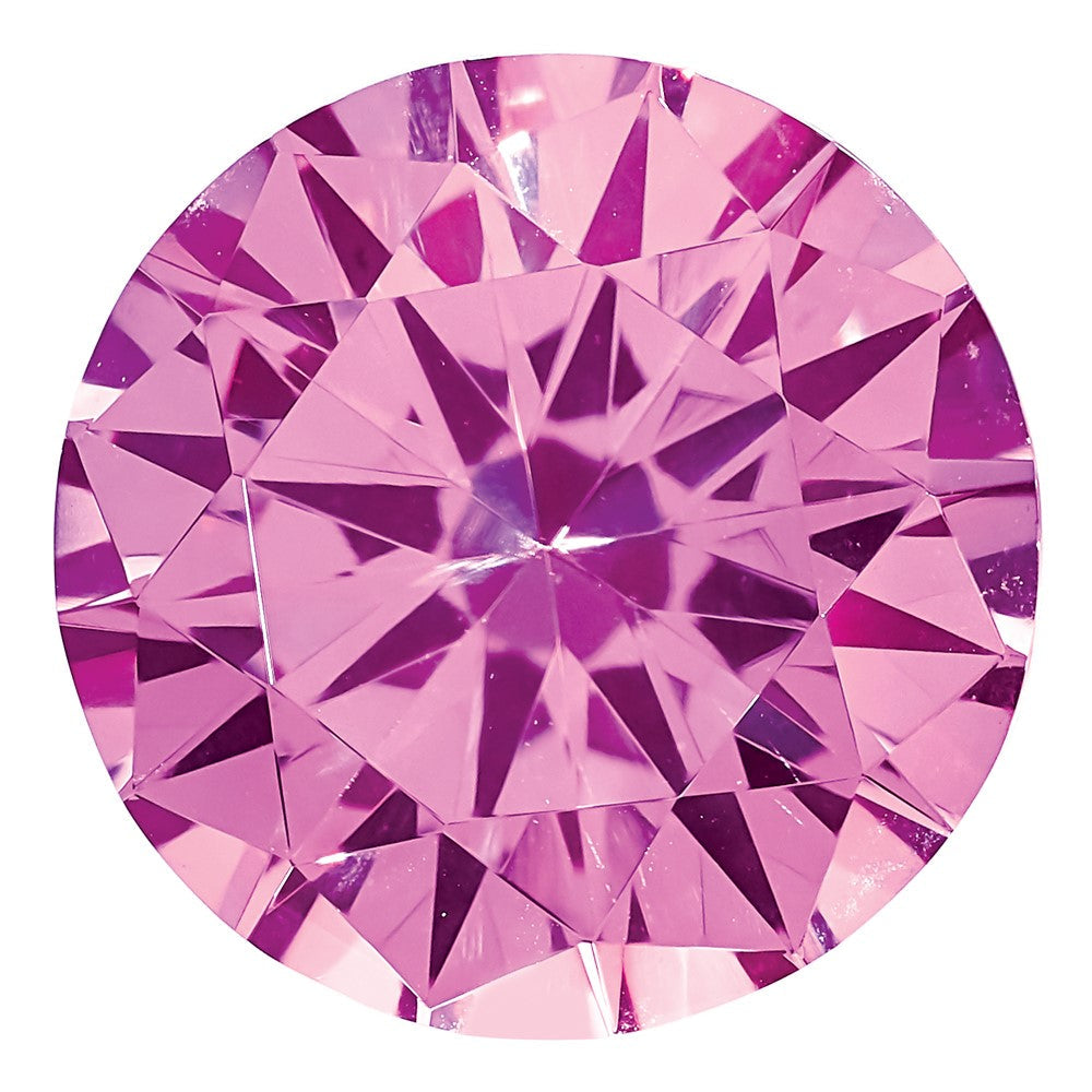 Edelstein Erzeugt Rosa Saphir 2mm Rund