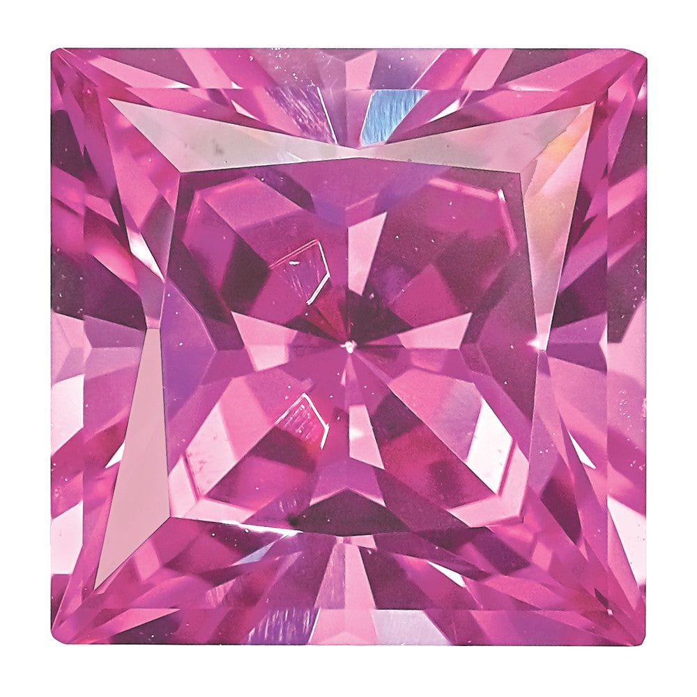 Edelstein Erzeugt Rosa Saphir 7mm Princess