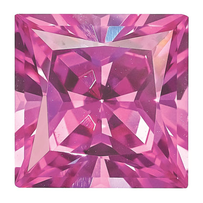 Edelstein Erzeugt Rosa Saphir 7mm Princess