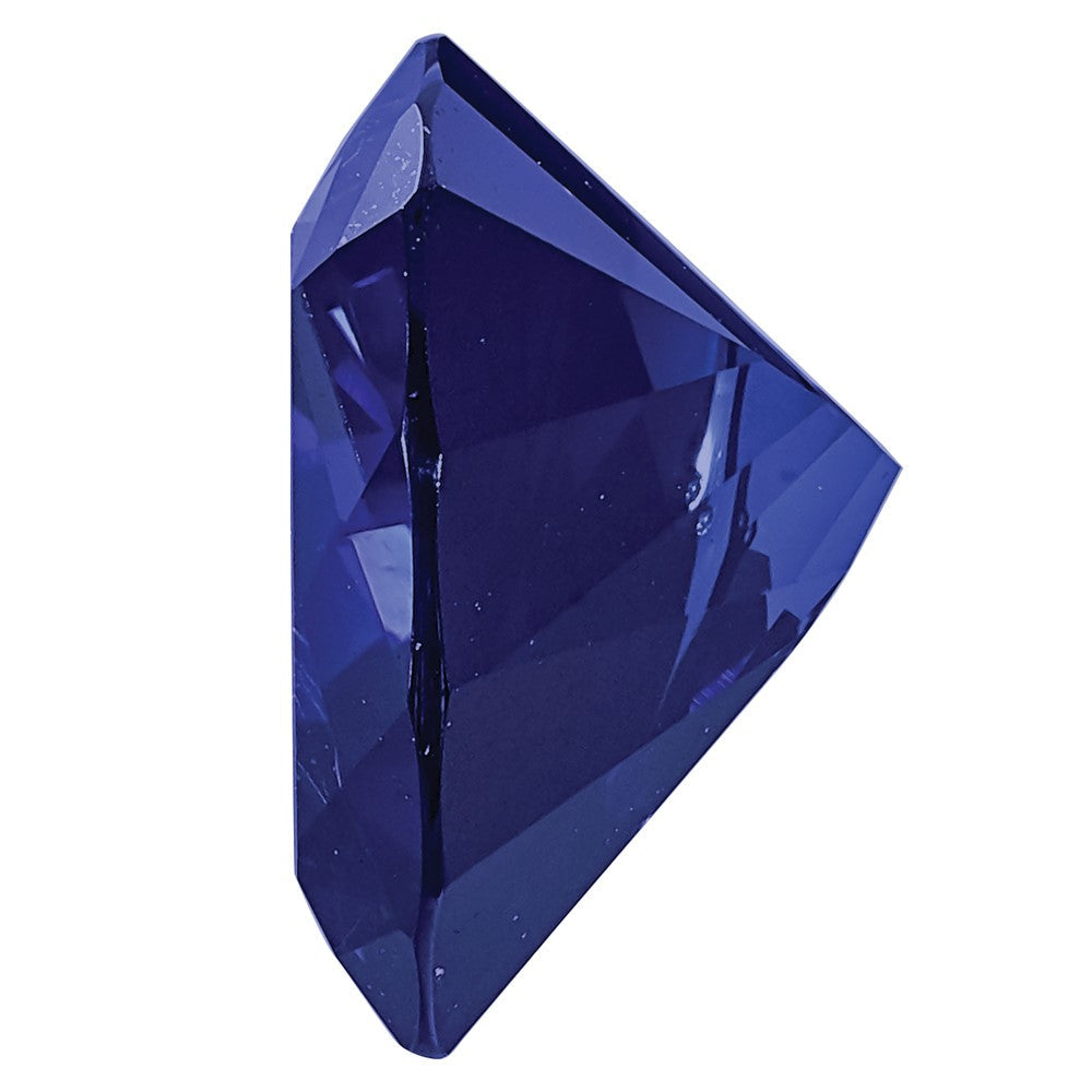 Edelstein Erzeugt Blau Saphir 7mm Trillant