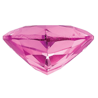 Edelstein Erzeugt Rosa Saphir 5mm Trillant