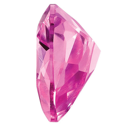 Edelstein Erzeugt Rosa Saphir 6mm Trillant