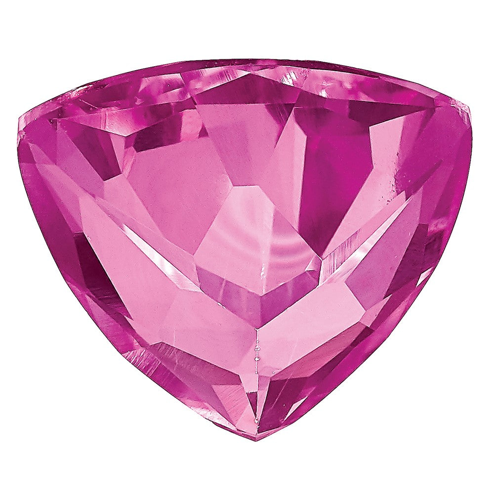 Edelstein Erzeugt Rosa Saphir 5mm Trillant