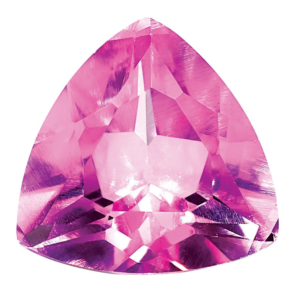 Edelstein Erzeugt Rosa Saphir 6mm Trillant