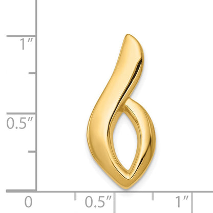 14K Gelbgold 14K Passt Up To 6mm Normal, 8mm Fantasie Omega Anhänger