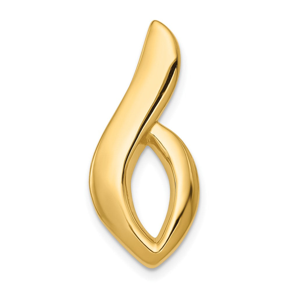 14K Gelbgold 14K Passt Up To 6mm Normal, 8mm Fantasie Omega Anhänger