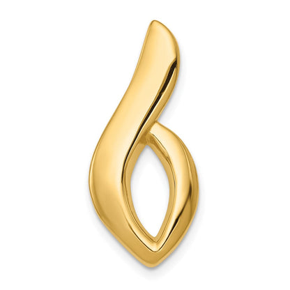 14K Gelbgold 14K Passt Up To 6mm Normal, 8mm Fantasie Omega Anhänger