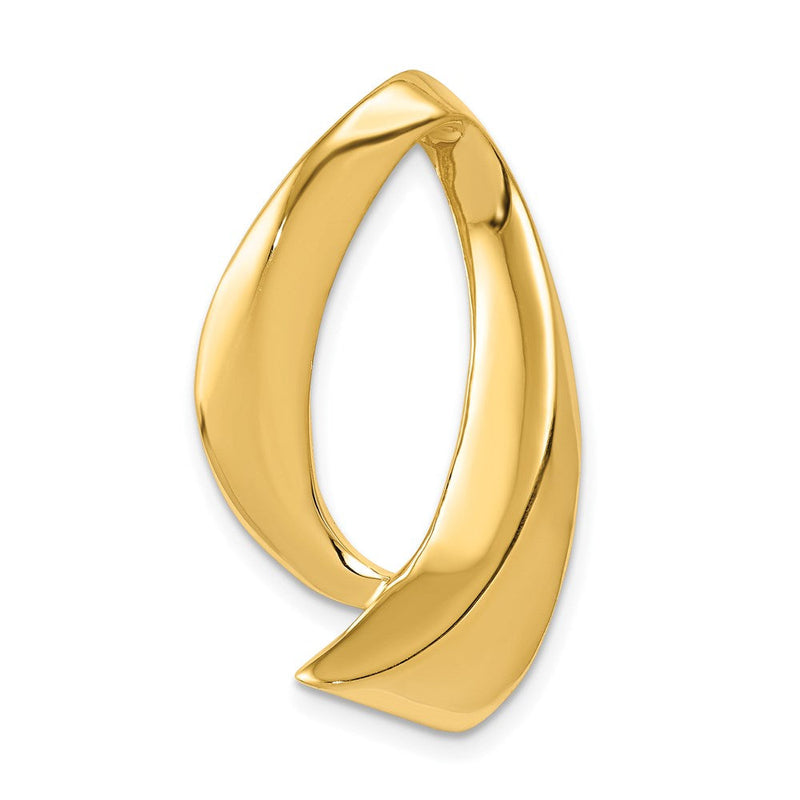 14K Gelbgold 14K Passt Up To 8mm Normal, 10mm Fantasie Wendbar Omega Anhänger