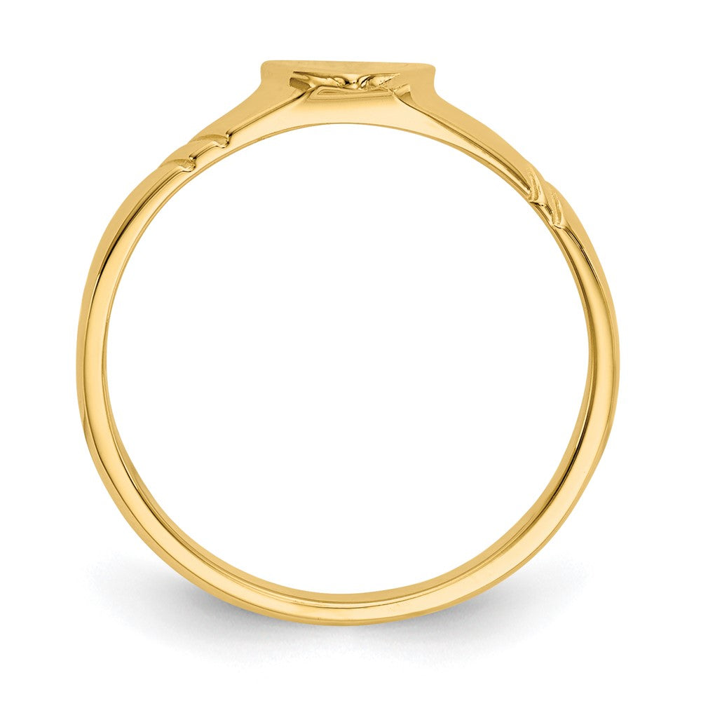 14K Gelbgold Kinder-Herzring