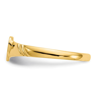 14K Gelbgold Kinder-Herzring