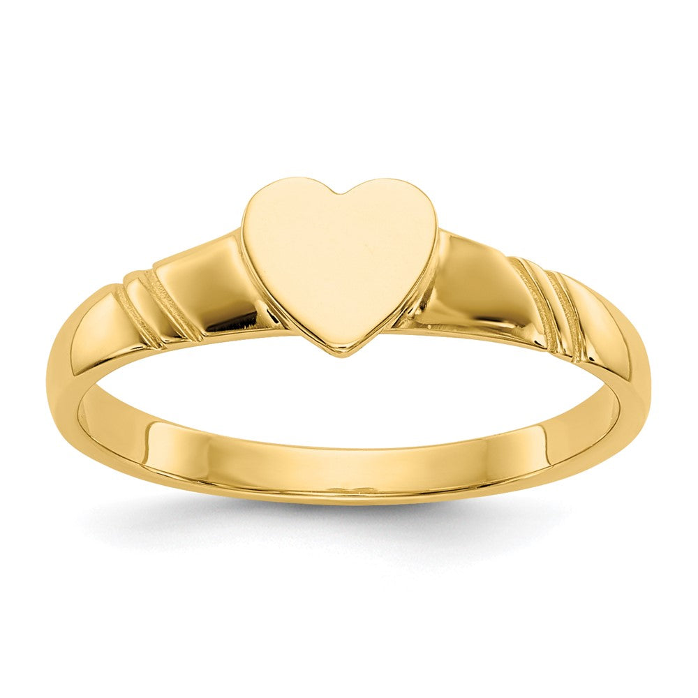 14K Gelbgold Kinder-Herzring