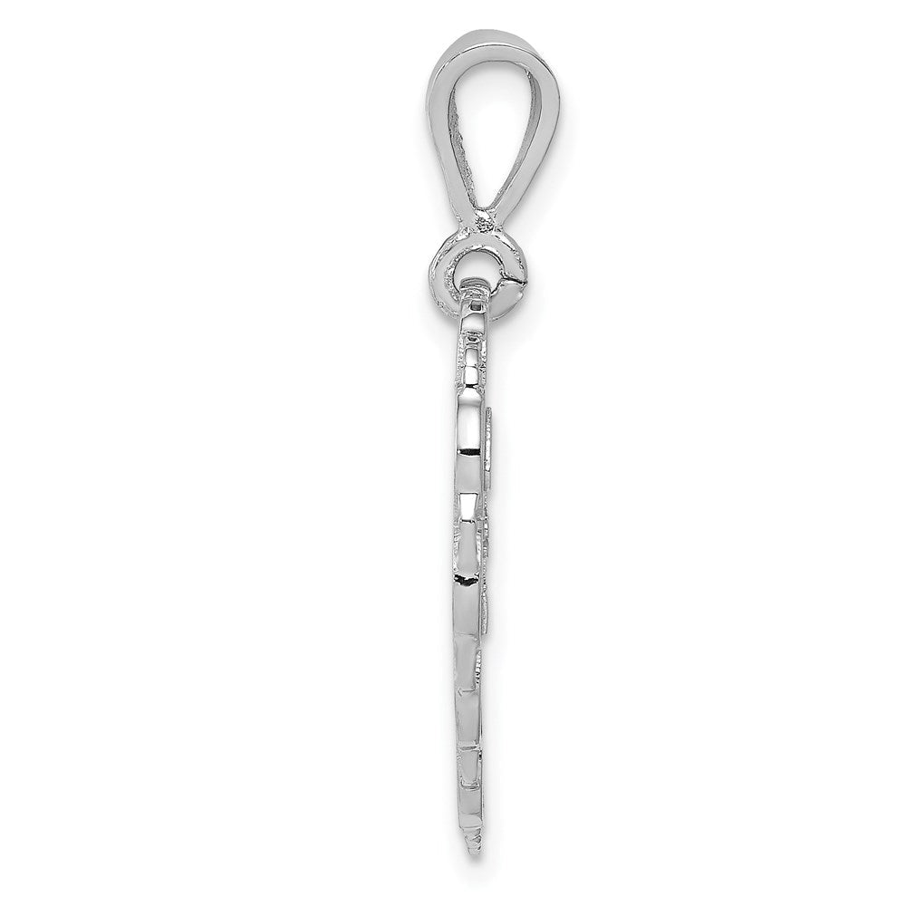 14K Weißgold Reversible Charm „50. Jubiläum“