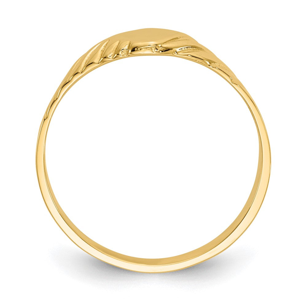 14K Gelbgold Kinder-Fantasie-Siegelring