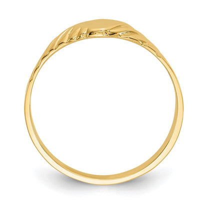 14K Gelbgold Kinder-Fantasie-Siegelring