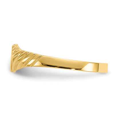 14K Gelbgold Kinder-Fantasie-Siegelring
