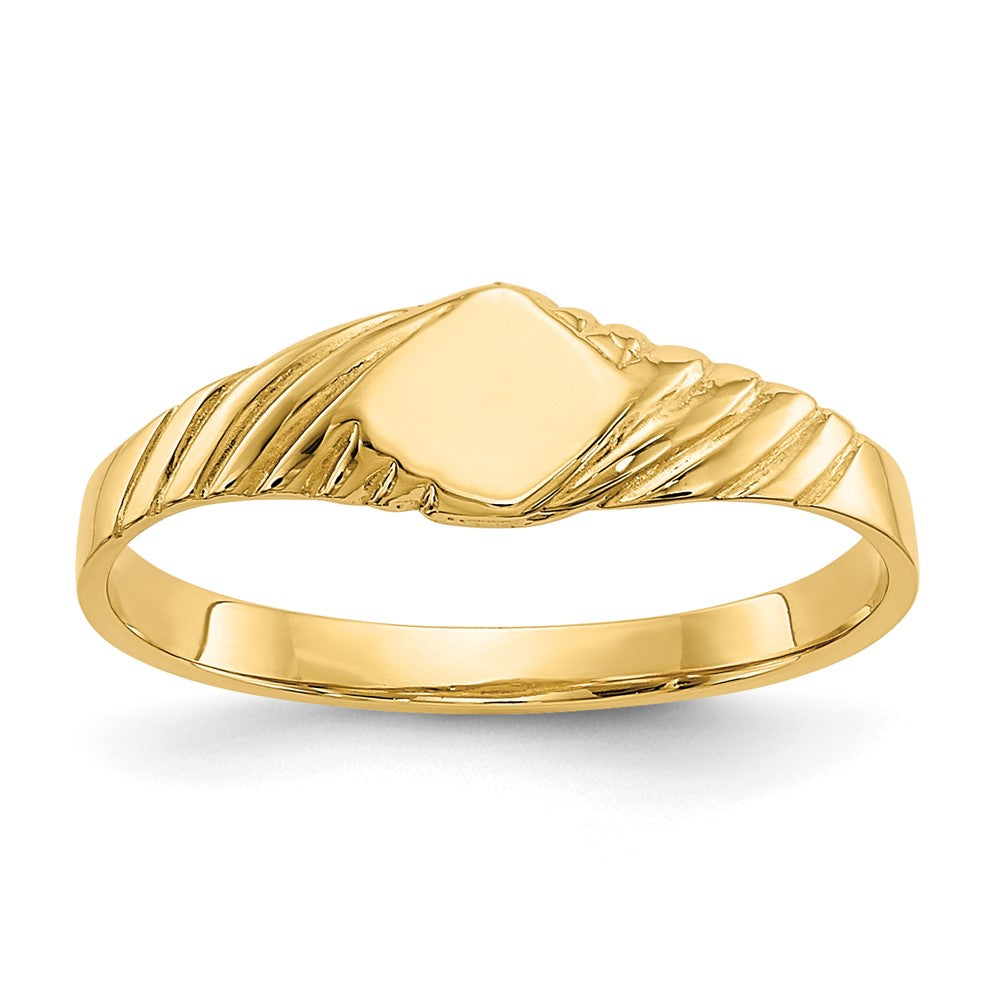 14K Gelbgold Kinder-Fantasie-Siegelring