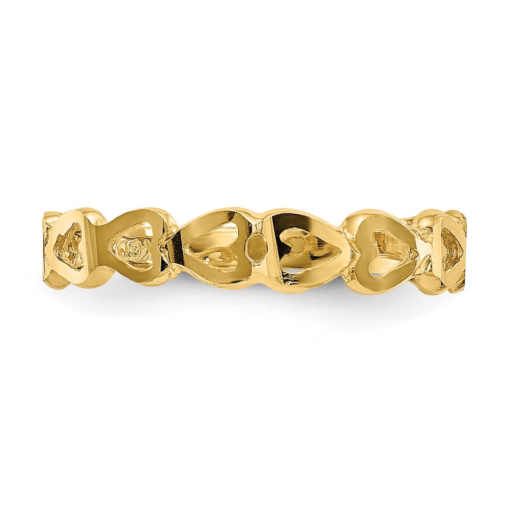 14K Gelbgold Herz-Ring