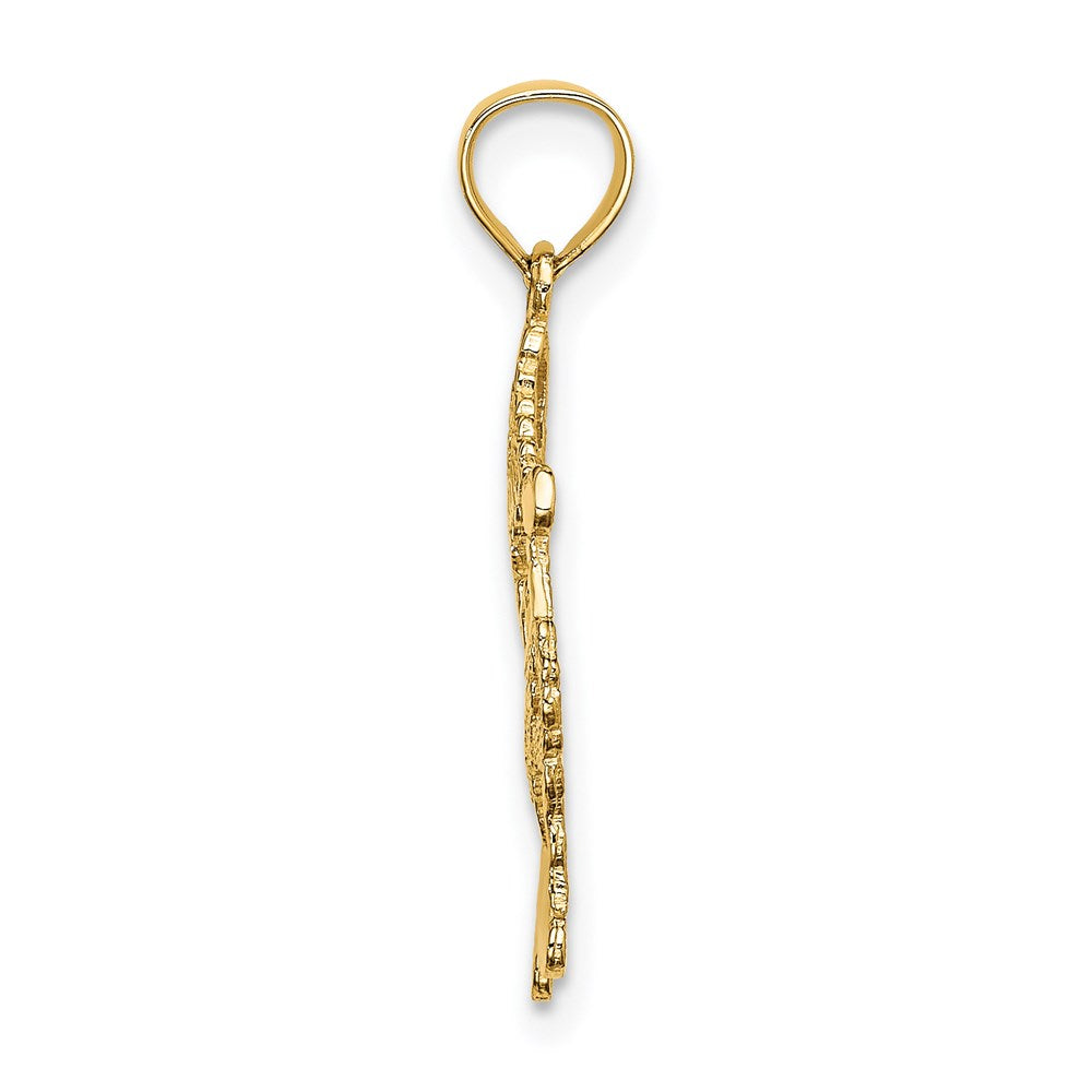 14K Gelbgold Poliert Santa Charm
