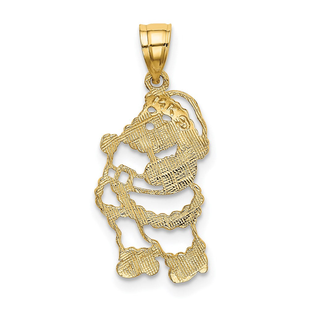 14K Gelbgold Poliert Santa Charm