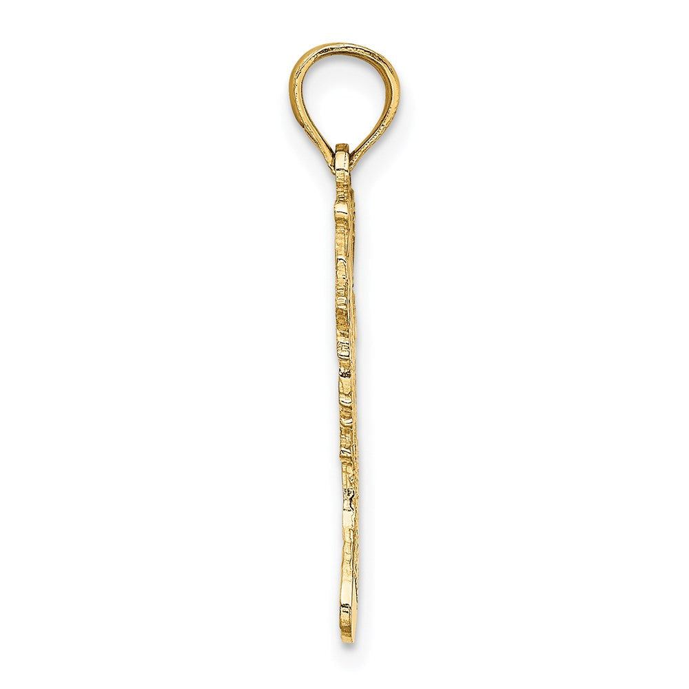 14K Gelbgold Poliert Weihnachten Stocking Charm