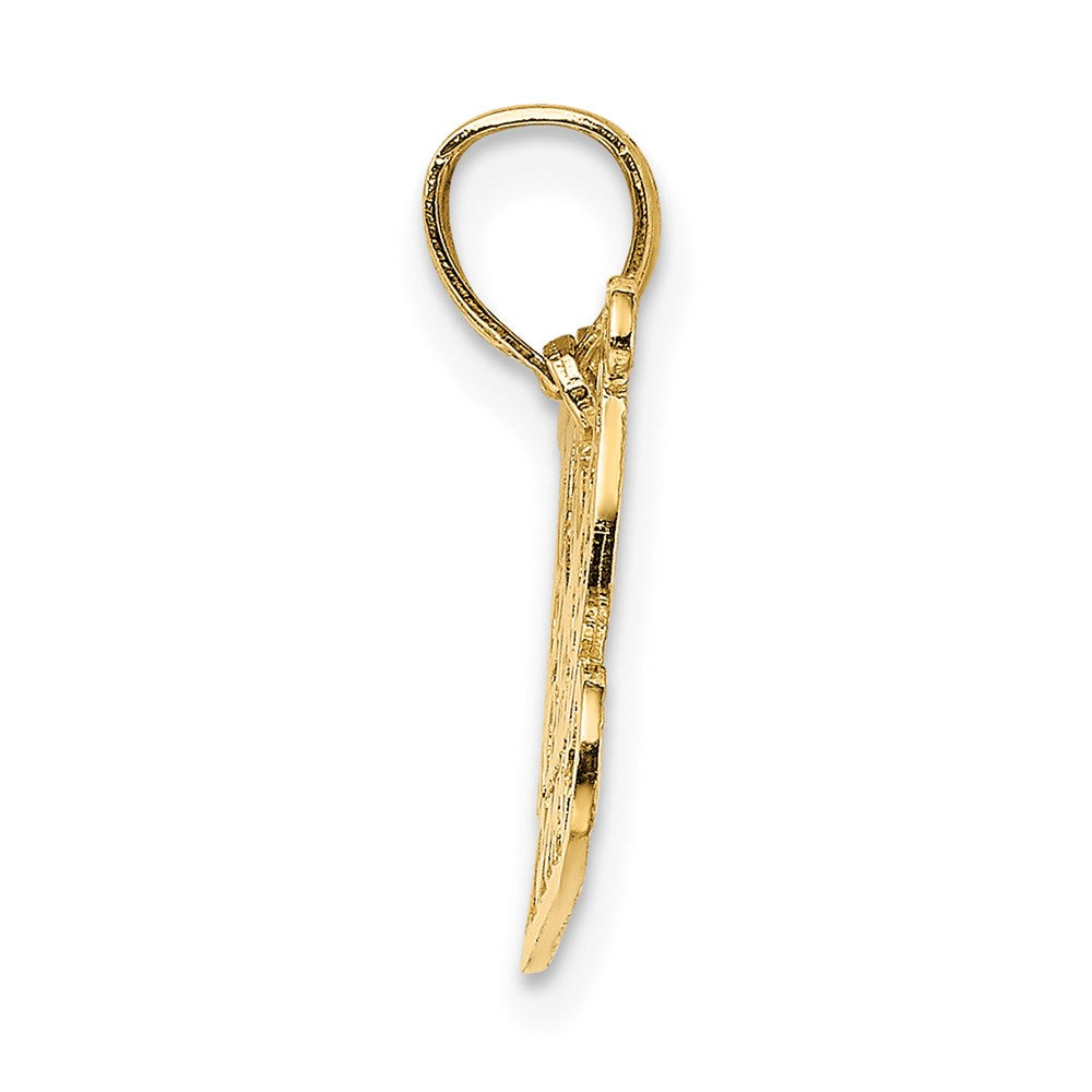 14K Gelbgold Poliert Sleigh Charm
