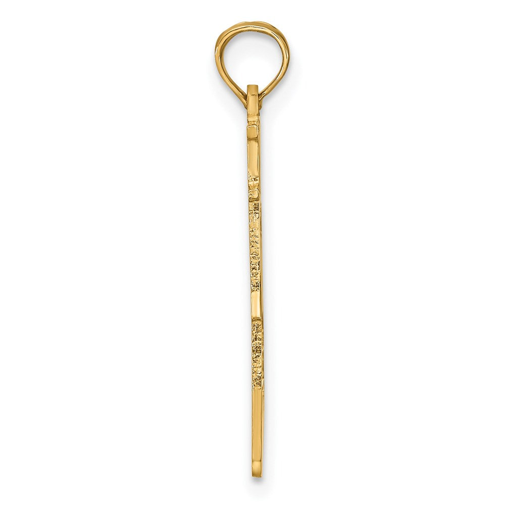 14K Gelbgold Massiv Alabama State Anhänger
