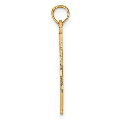 14K Gelbgold Massiv Alabama State Anhänger