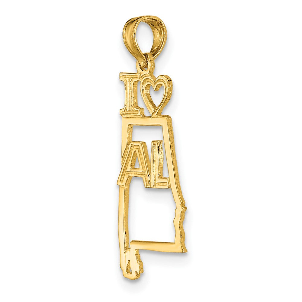 14K Gelbgold Massiv Alabama State Anhänger
