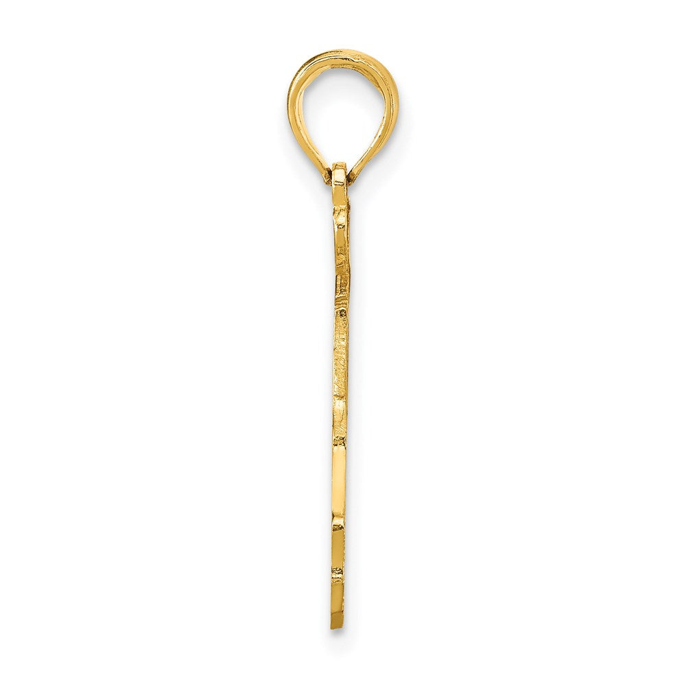 14K Gelbgold Massiv Florida State Anhänger