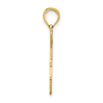 14K Gelbgold Massiv Florida State Anhänger