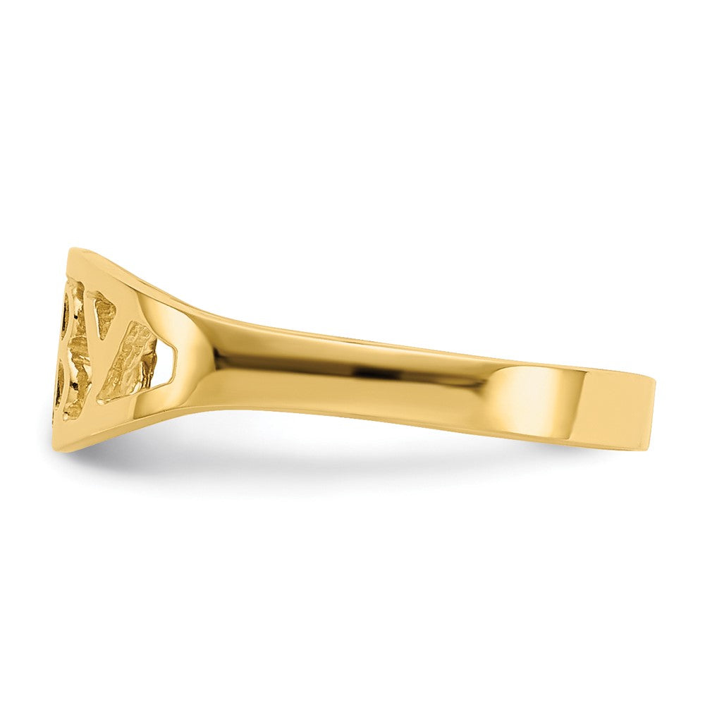14K Gelbgold Poliert Baby Ring