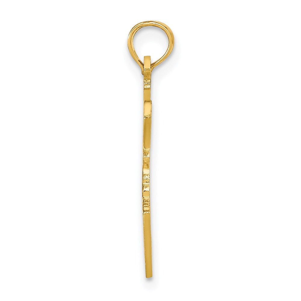 14K Gelbgold Massiv Idaho State Anhänger